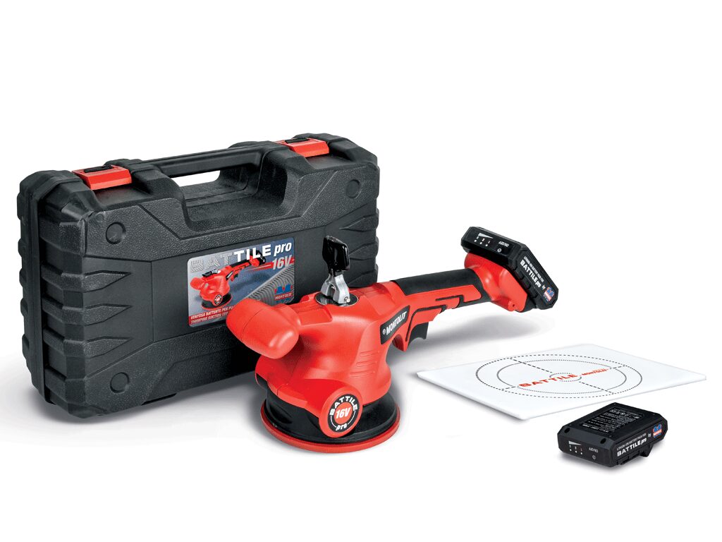 BATTILE PRO – 16V battery-powered vibrating suction cup for tiles and slabs