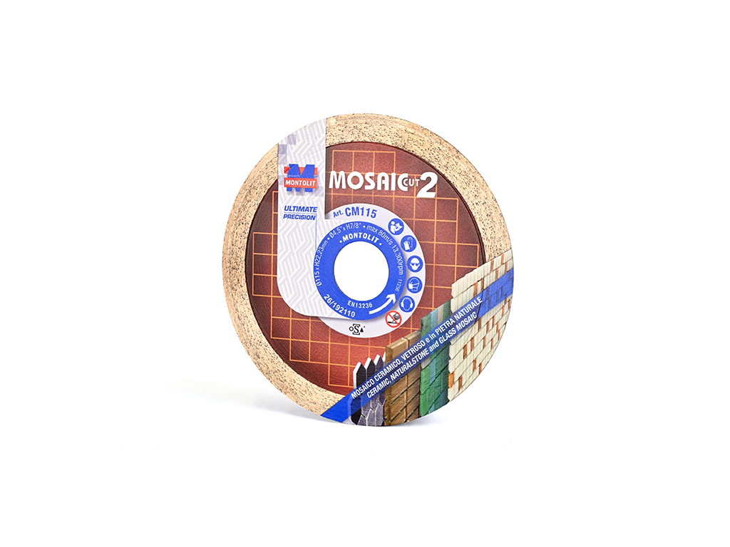 MOSAIC CUT – Disco diamantato con fascia grana fine