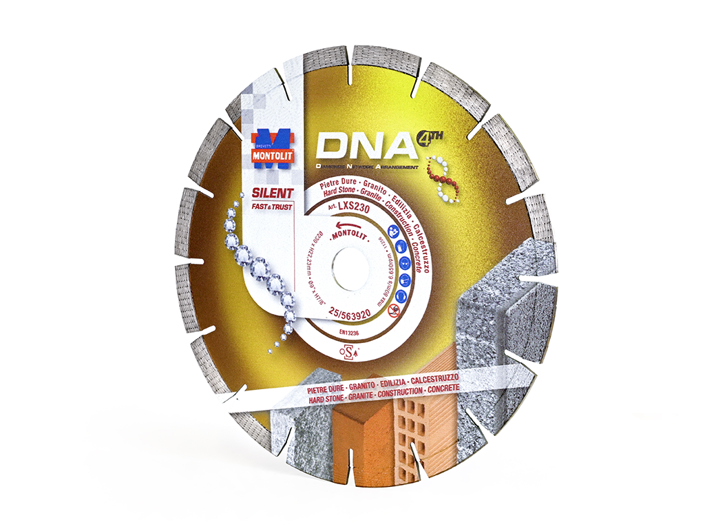 DNA LXS – Disco diamantato silenziato con fascia a settori